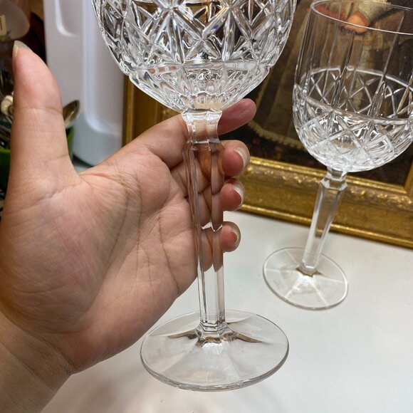 Set Of Two Waterford Crystal Marquis Wine Brandy Water Goblets Glasses - Picture 3 of 11